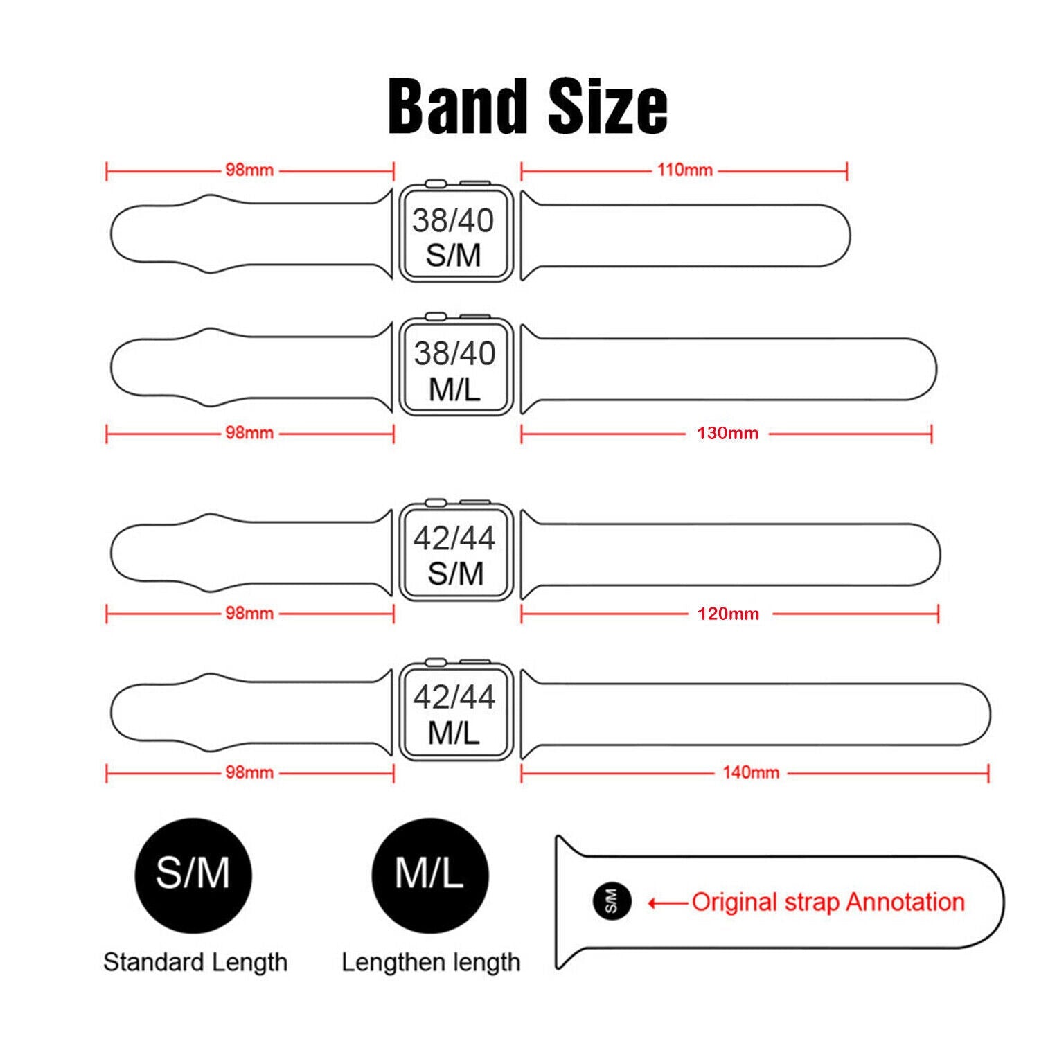 Apple Watch Band Size | www.milanostraps.com