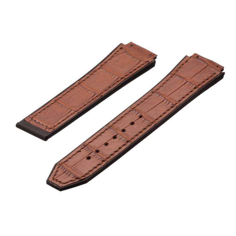 Brown Genuine Alligator Watch Strap for Hublot Big Bang - Milano Straps