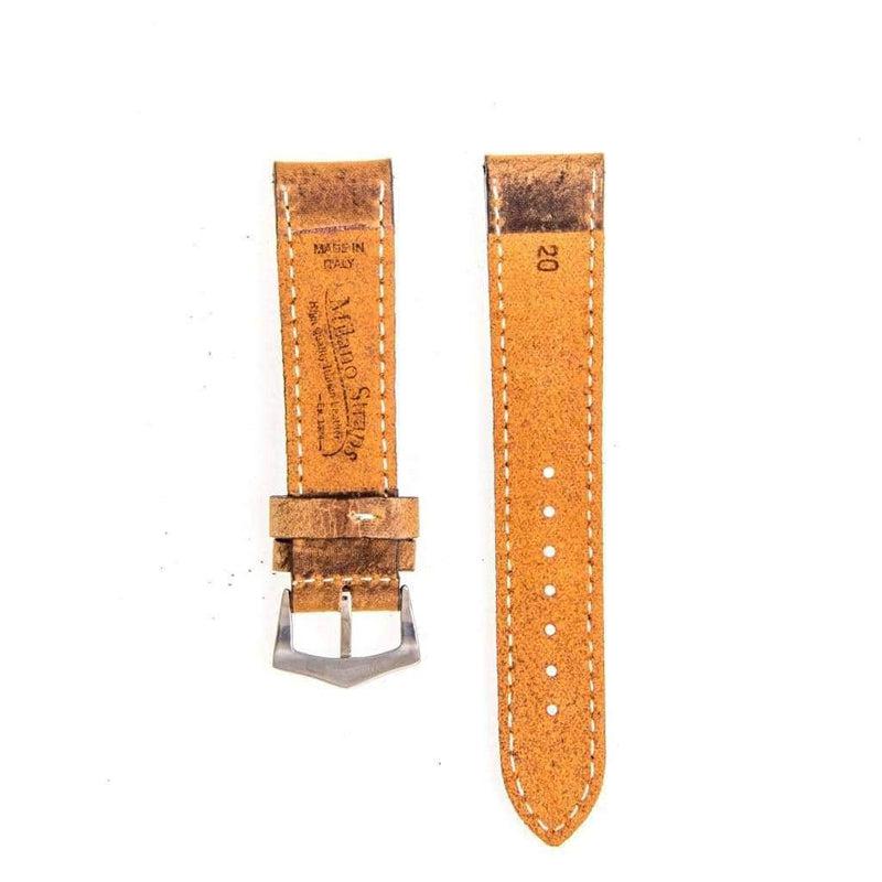 Brown Leather Vintage Watch Strap - Milano Straps