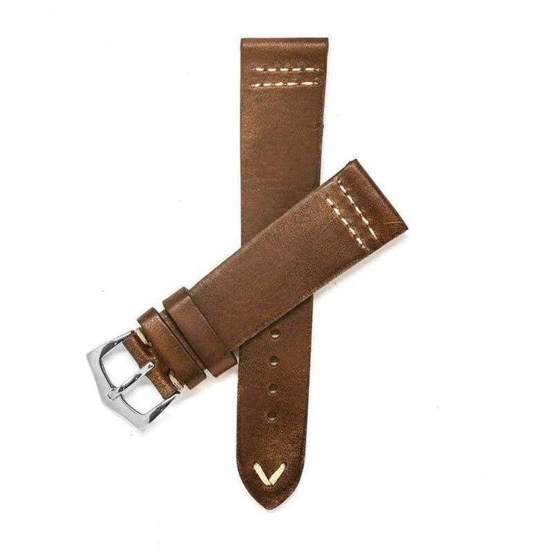 Brown Vintage Leather Watch Strap - Milano Straps
