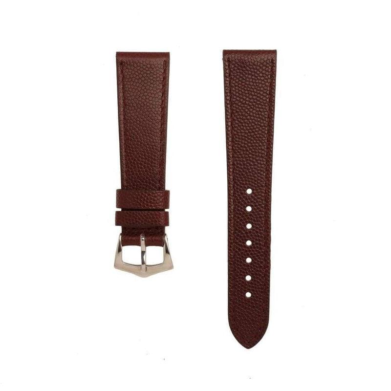 Burgundy Hammered Calfskin Watch strap - Milano Straps