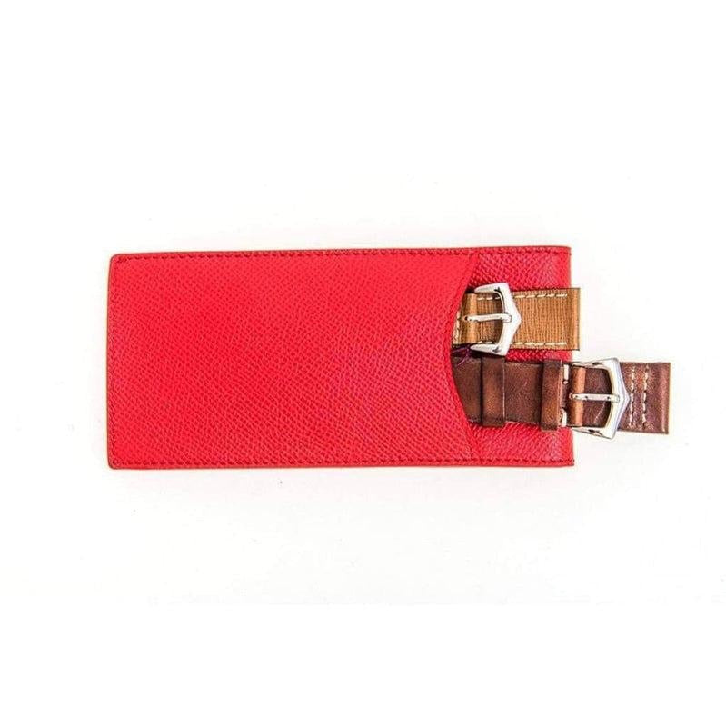 Casati Milano Red Epsom Leather Pochette - Milano Straps