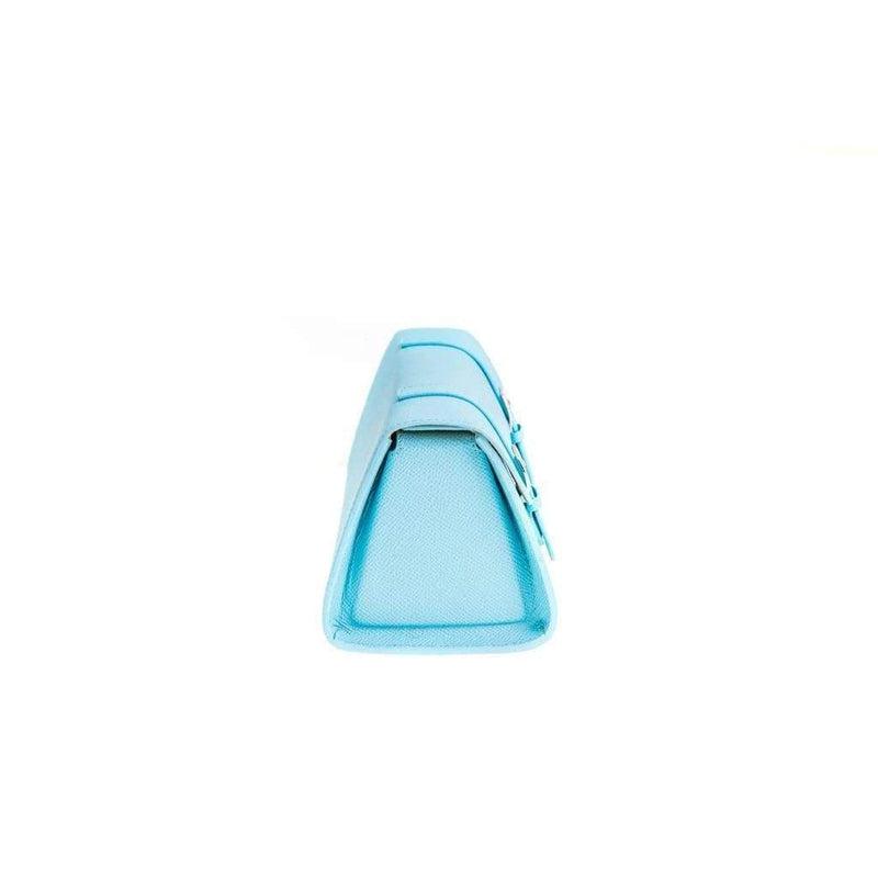 Casati Milano Travel Case Triangular Epsom Leather Light Blue - Milano Straps