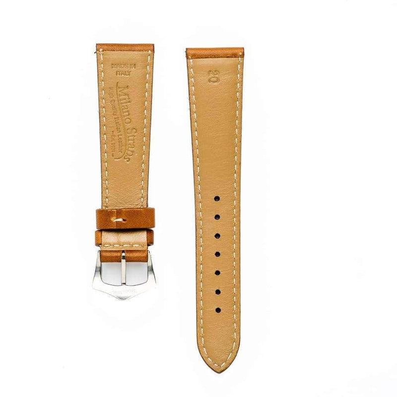 Cognac Barenia Leather Watch Strap - Milano Straps