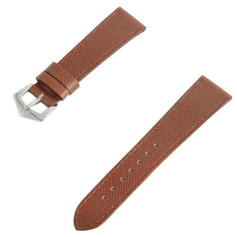 Cognac Hammered Calfskin Watch strap - Milano Straps