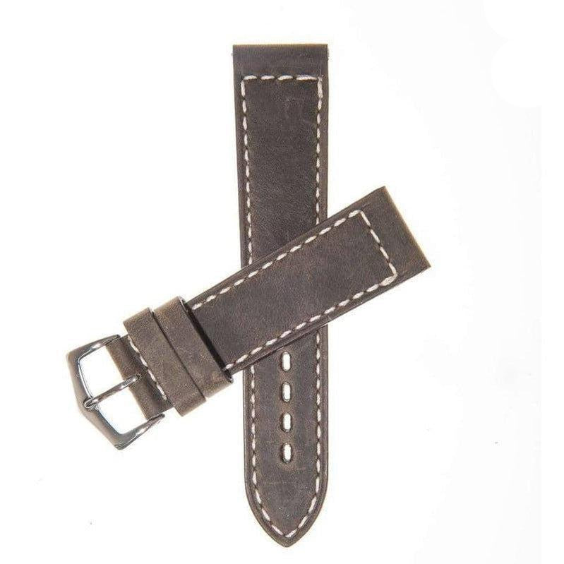 Dark Green Italian Leather Watch Strap - Milano Straps