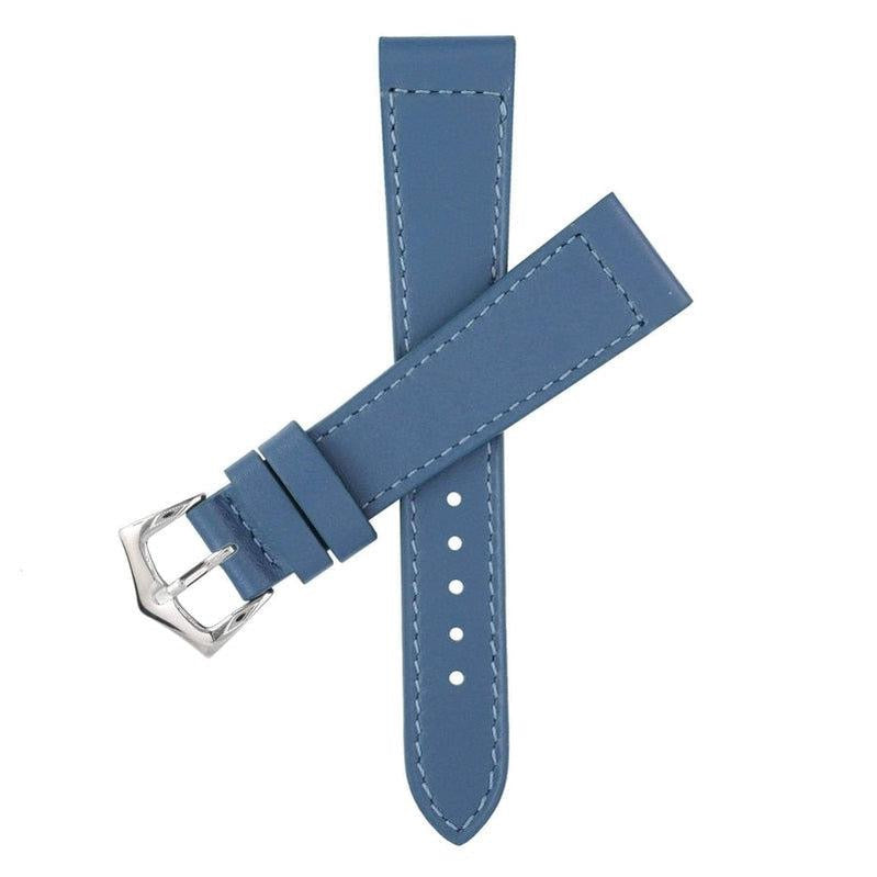 Denim Calfskin Leather Watch Strap - Milano Straps