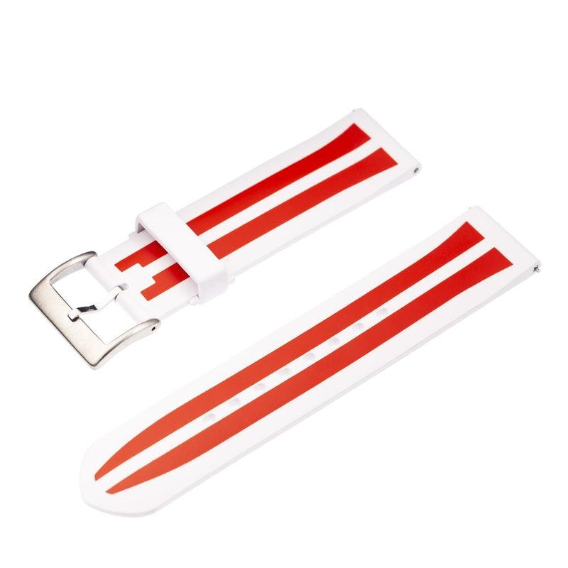 Eco-Flex Watch Band for Any Smartwatch- White color - Milano Straps