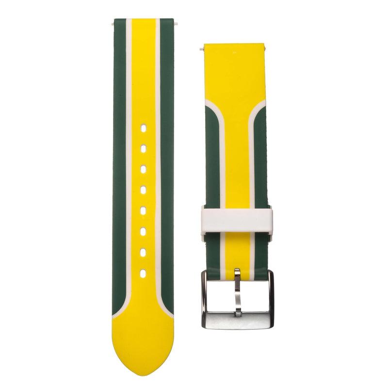 Eco-Flex Watch Band for Any Smartwatch- Yellow color - Milano Straps