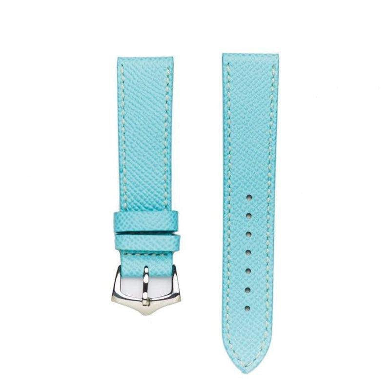 Light Blu Epsom Leather Watch Strap - Milano Straps