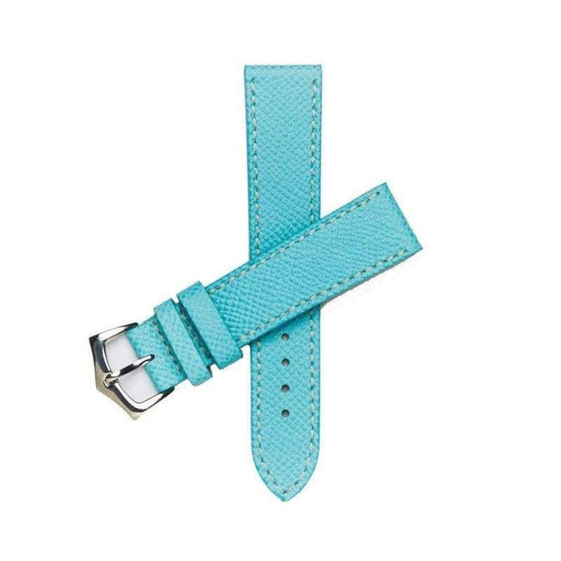 Light Blu Epsom Leather Watch Strap - Milano Straps