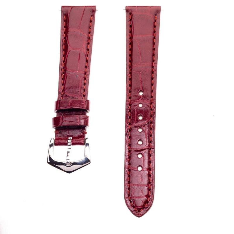 LOUIS VUITTON Dark Brown Padded Crocodile Leather Watch Strap - $700 APR  VALUE w/ CoA! ✓