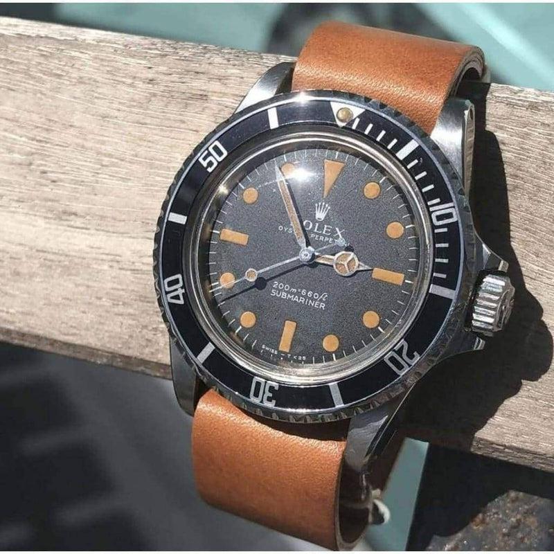 Nato Natural Italian Leather Strap - Milano Straps