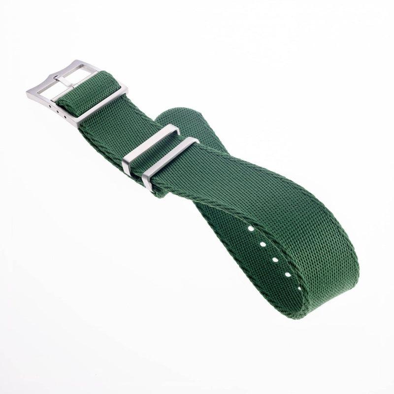Nato Watch Strap Green - Tudor Watch Style - 100% Recycled - Milano Straps