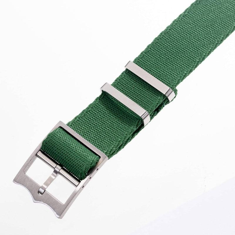 Nato Watch Strap Green - Tudor Watch Style - 100% Recycled - Milano Straps