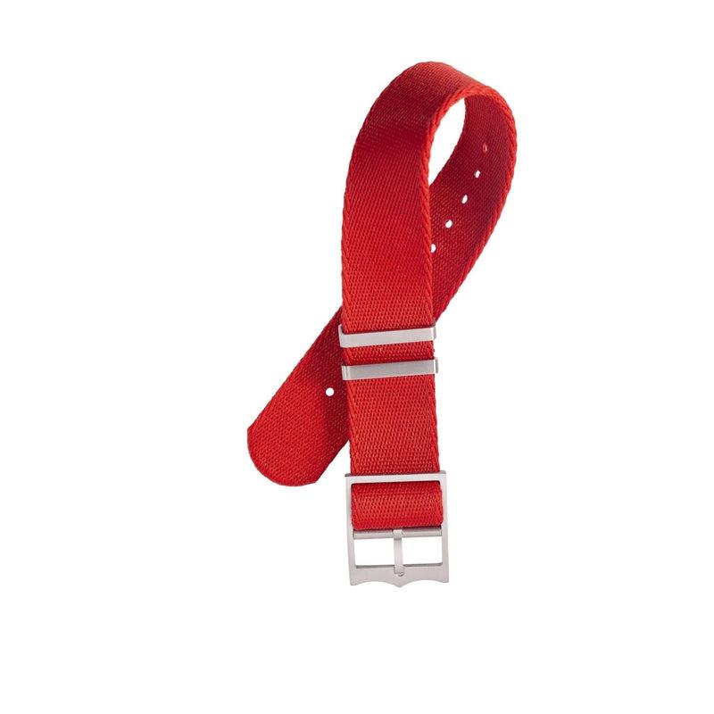 Nato Watch Strap Red - Tudor Watch Style - 100% Recycled - Milano Straps