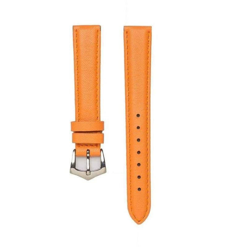 Orange Nappa Leather Strap - Milano Straps