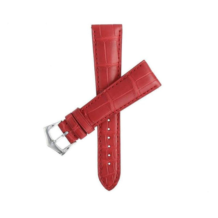 Red Alligator Strap Water Resistant Milano Straps