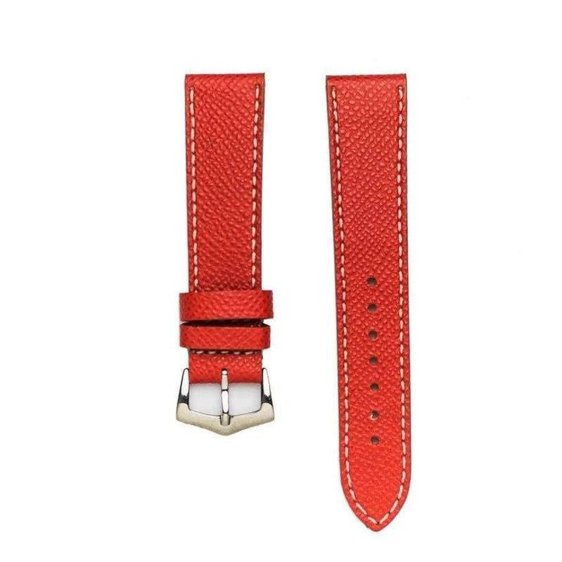 Milano Straps Red Epsom Leather Watch Strap