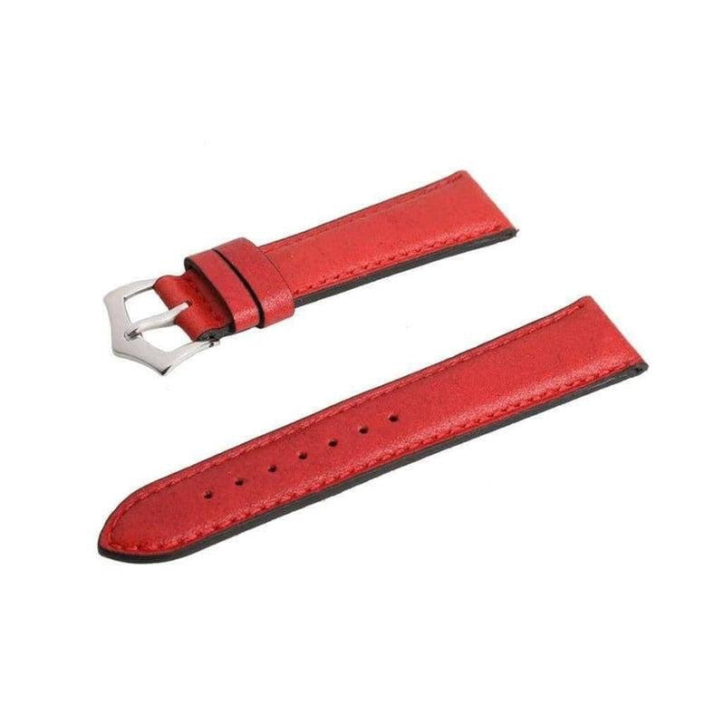 Milano Straps Red Epsom Leather Watch Strap