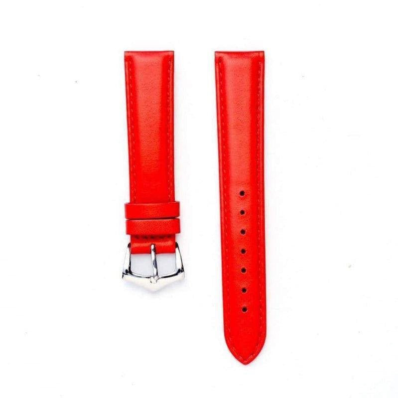 Red Nappa Leather Strap - Milano Straps