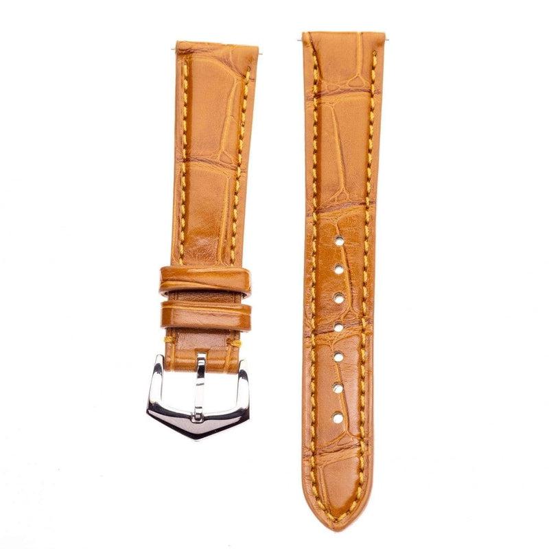 Apple Watch Leather Band ™ Alligator Millennium Cognac Watch Strap - Milano Straps