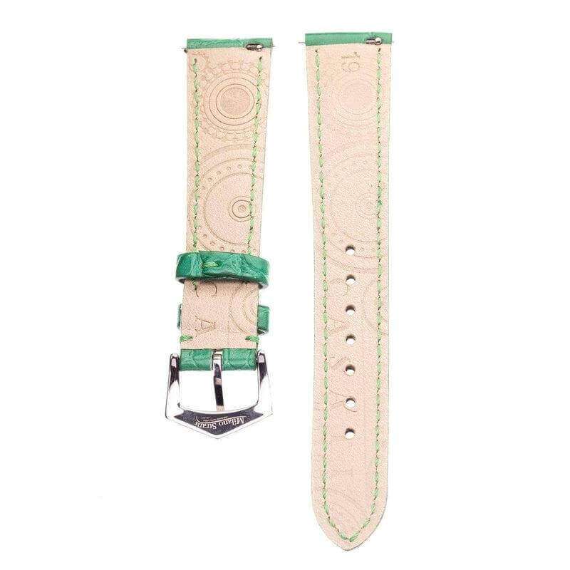 Apple Watch Leather Band ™ Alligator Millennium Green Watch Strap - Milano Straps - #Watch Bands#