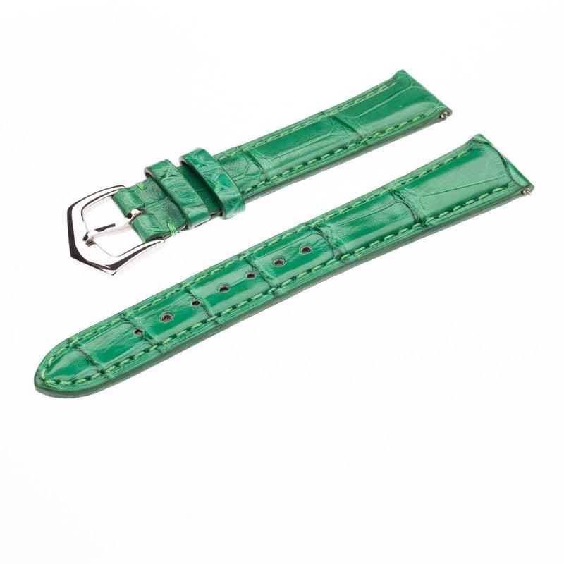 Apple Watch Leather Band ™ Alligator Millennium Green Watch Strap - Milano Straps - #Watch Bands#