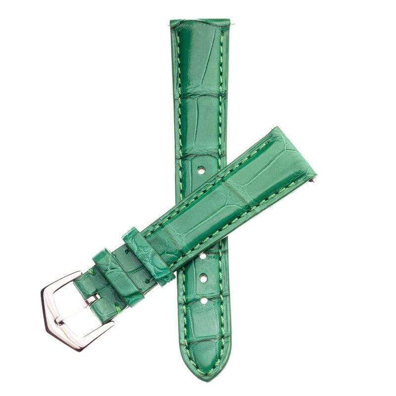 Apple Watch Leather Band ™ Alligator Millennium Green Watch Strap - Milano Straps - #Watch Bands#