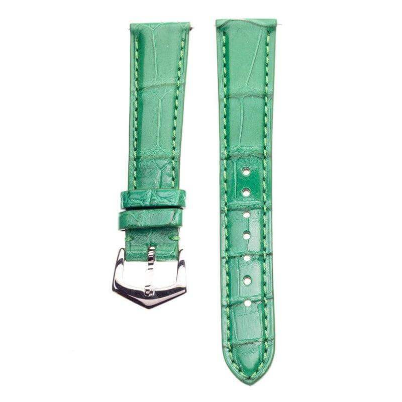 Apple Watch Leather Band ™ Alligator Millennium Green Watch Strap - Milano Straps - #Watch Bands#