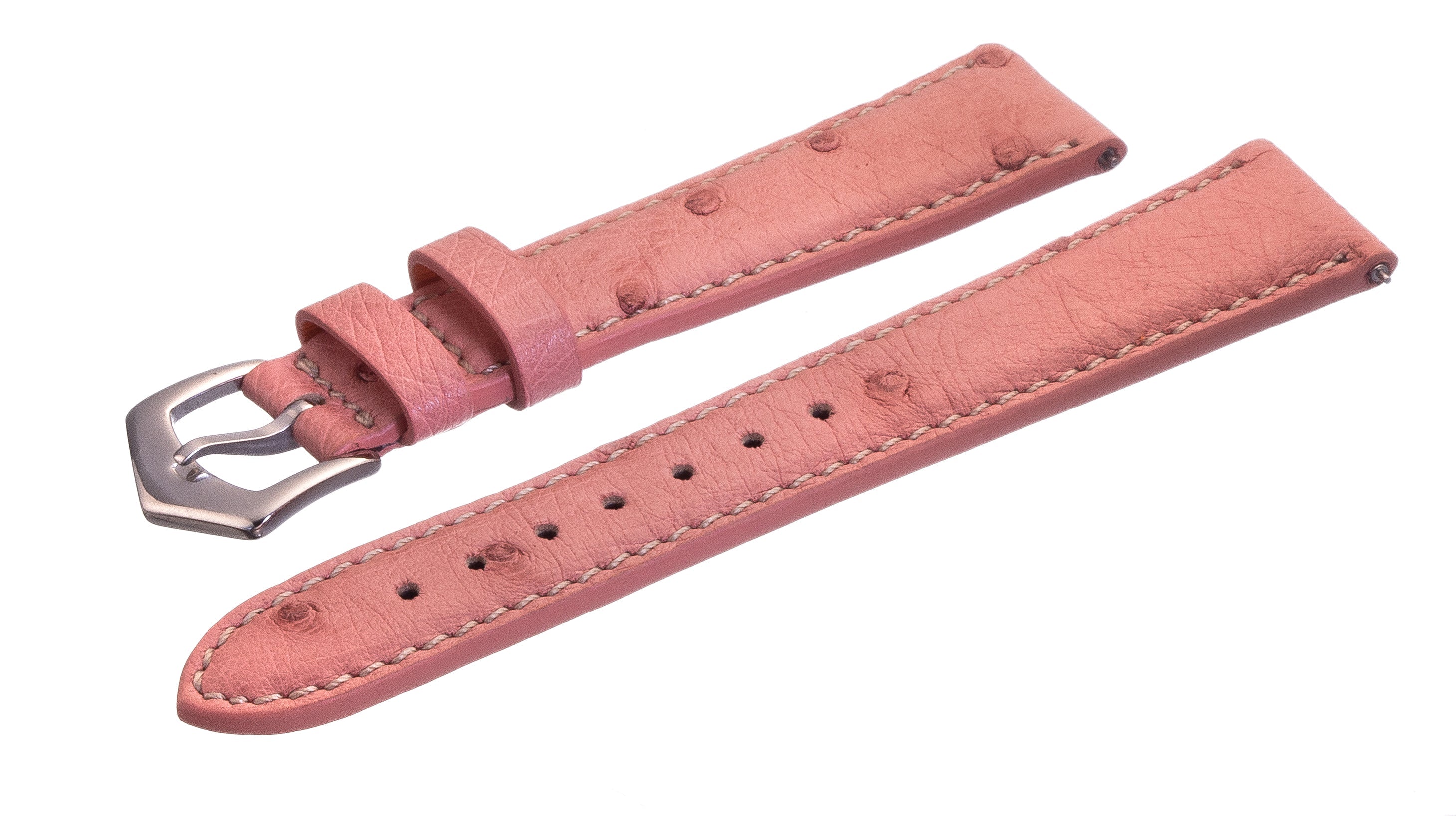 Apple Watch Leather Band ™ Pink Ostrich Leather Strap - Milano Straps
