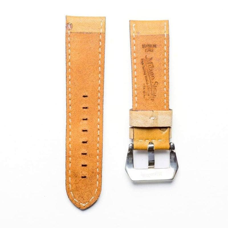 Baseball Leather Watch Strap - Limited Edition - Natural color - Milano Straps