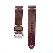 Burgundy Leather Watch Strap | Milano Straps