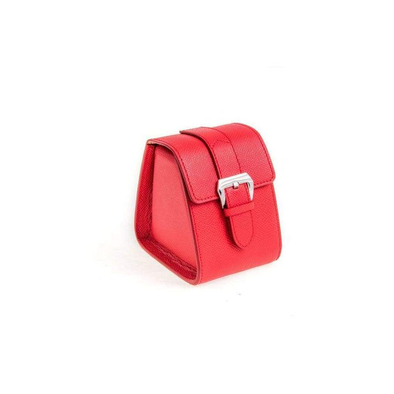 Casati Milano Travel Case Triangular Epsom Leather Red - Milano Straps