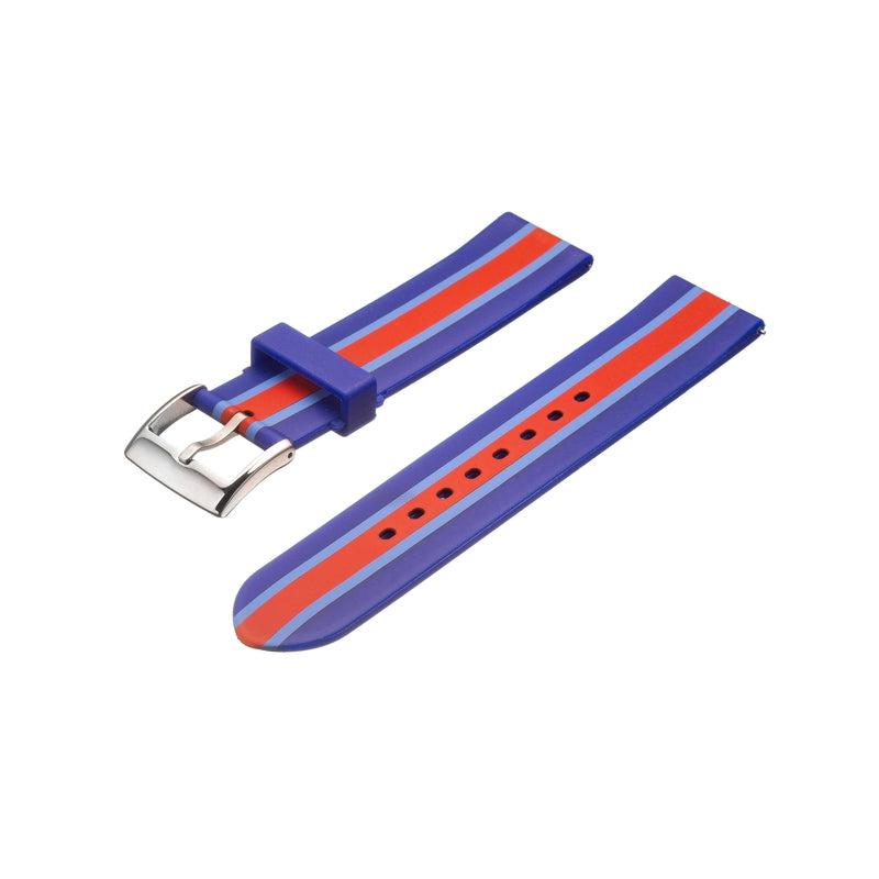 Eco-Flex Watch Band for Any Smartwatch-Blue color - Milano Straps