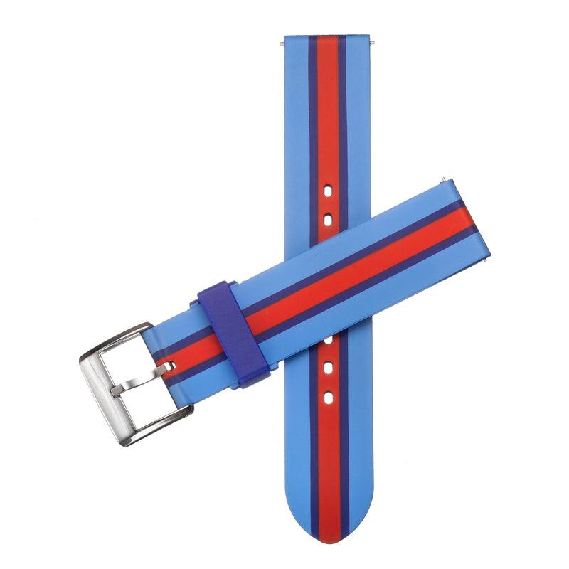 Eco-Flex Watch Band for Any Smartwatch- Blue color - Milano Straps