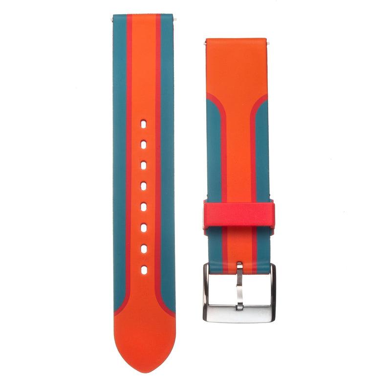 Eco-Flex Watch Band for Any Smartwatch- Red - Milano Straps