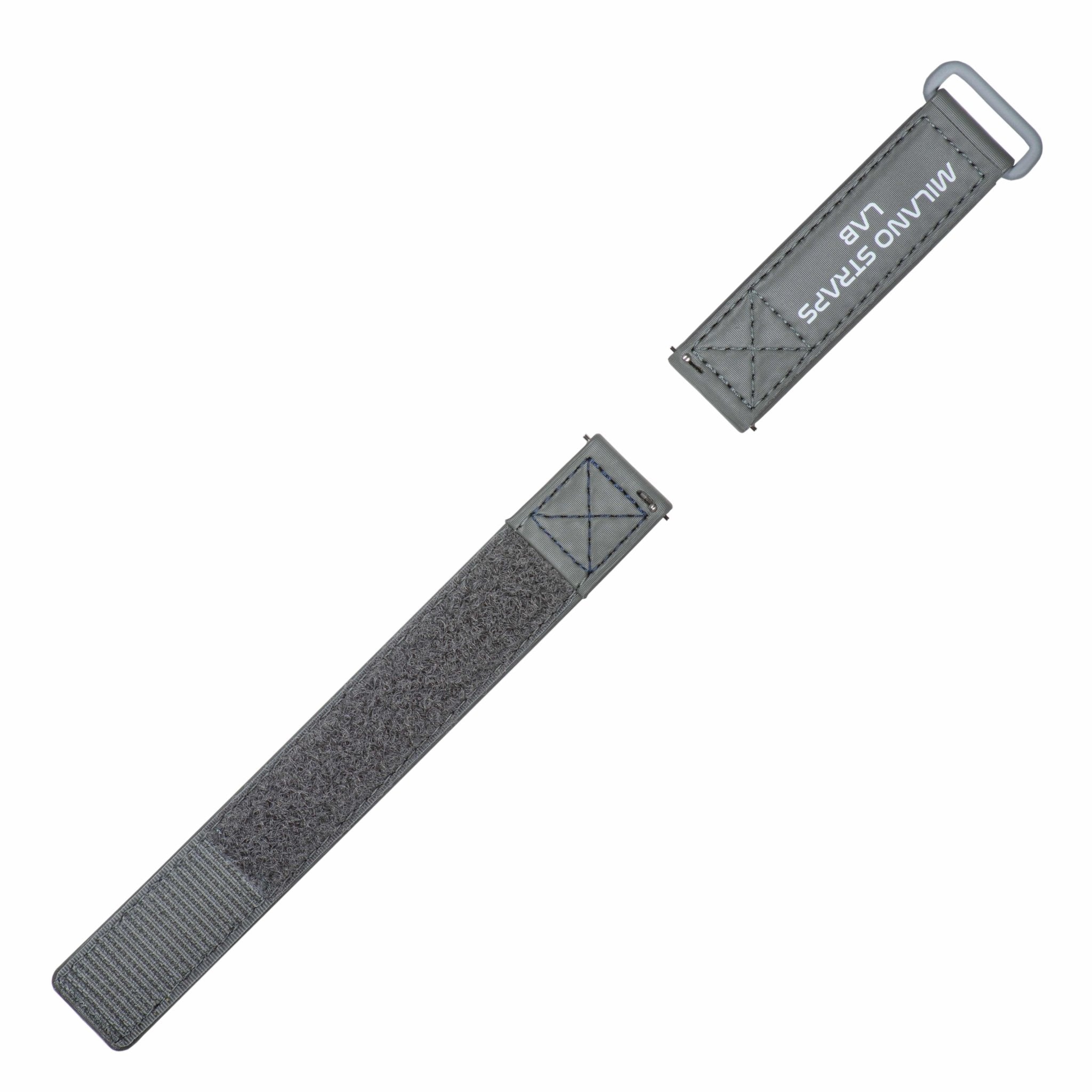 Grey Velcro® Watch Band - Milano Straps - #Watch Bands#