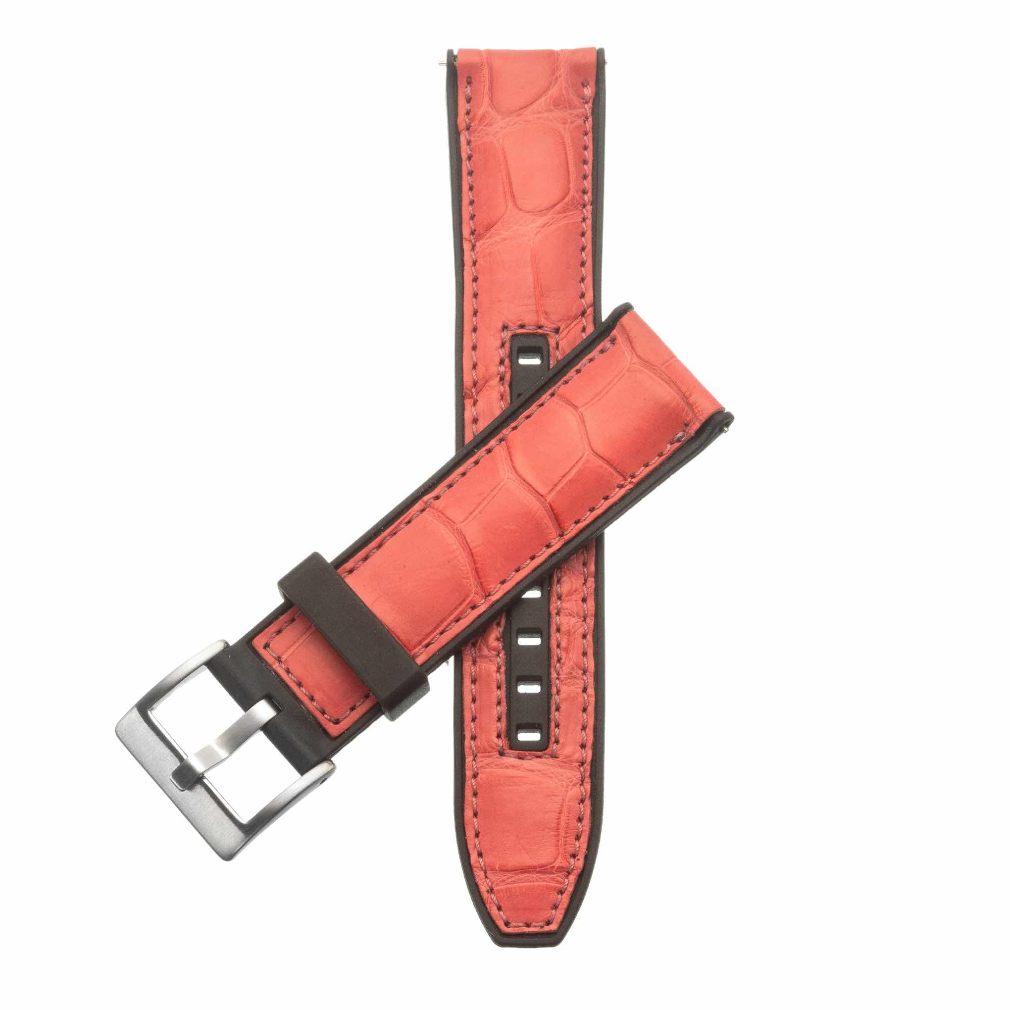 Classic watch straps - Louis Vuitton Visconti Milano watch straps  handcrafted in Italy